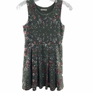 Copper Key Floral Sleeveless Dress Green Size 10